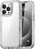 AICase Heavy Duty Clear Case for iPhone 15 Pro Max - 3-Layer, Military Grade, Shockproof, Not Yellowing, Drop
