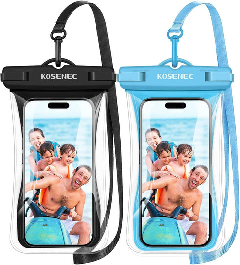Waterproof Phone Pouch Floating, Waterproof Phone Case with Lanyard for iPhone 15 14 13 12 Pro Max XS Samsung, IPX8