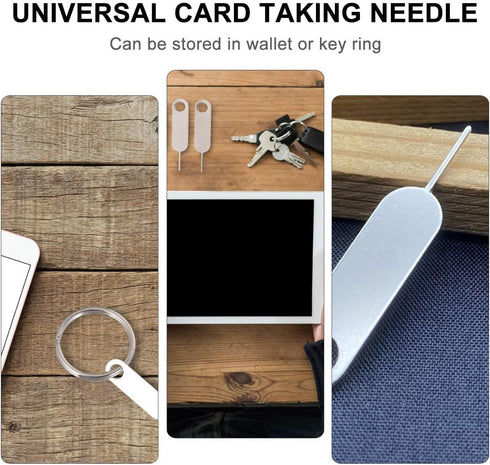 100pcs Set DOITOOL Universal Sim Pin Eject Tool Hard Steel Mobile Phone Sim Tray Remover for Smartphones and Tablets