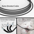 240W USB 4 Cable 6.6ft, Supports 8K@60Hz HD Display & 40Gbps Data Transfer for iPhone 15/Pro/Plus/Max