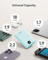 Mini Portable Charger 10000mAh with Built-in Cables, 22.5W Fast Charging Power Bank for iPhone, Samsung, Android
