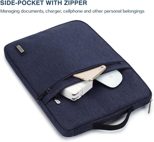 LONMEN 13-13.3 inch Laptop Sleeve Case, Water-resistant Handle Bag for MacBook Air/Surface Book/Lenovo