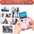 LucBuy Game Console Case for iPhone Xs MAX, Retro Protective Cover with 36 Small Games, Pink