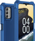 Nokia C300 Case & G100 Case with Screen Protector, Full Body Protection, Shockproof Frosted PC & Soft TPU, Blue.