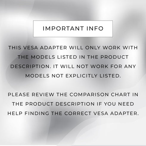 HumanCentric VESA Mount for Acer Monitors SA241Y bi, SA271 bi, SB241Y Abi, R242Y Ayi, VESA 75x75 or 100x100