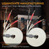 UCINNOVATE 14 AWG OFC Speaker Cable with Gold-Plated Pin Banana Plugs, Audiophile HiFi 3m/9.8Ft White Speaker Wire for