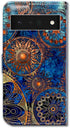 Gorgeous Colours Circle Mandala Leather Flip Phone Case for Google Pixel 6 Pro, Wallet Cover with Card Slot Holder