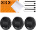 K&F Concept 37mm 9-in-1 Center Pinch Lens Cap + Anti-Loss Keeper Leash + Microfiber Cleaning Cloth Kit