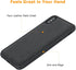molzar MAG Series Case for iPhone Xs Max, Built-in Metal Plate for Magnetic Mount, Black