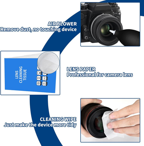10-in-1 Camera Lens Cleaning Kit, Includes Lens Cleaner, Cleaning Pen, Soft Brush, Camera Accessories