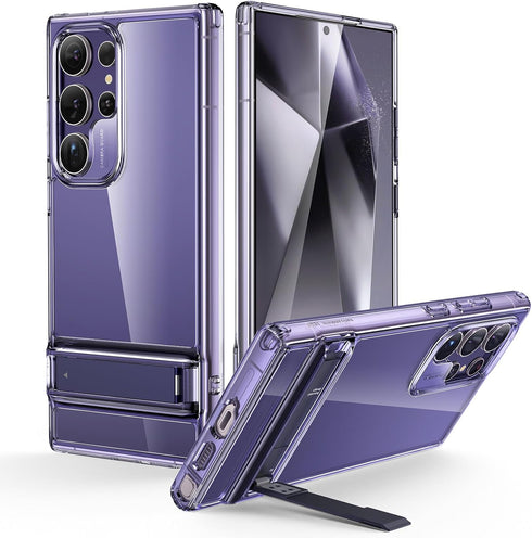 ESR Boost Series Case for Samsung Galaxy S24 Ultra, Purple, Military-Grade Drop Protection, 3 Stand Modes, Slim &