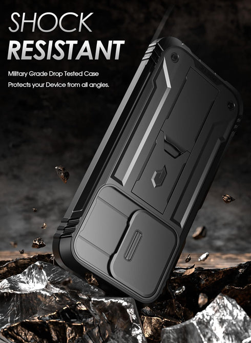 Poetic Revolution Case for Samsung Galaxy A25 5G, Full-Body Military Grade Rugged Shockproof Cover with Kickstand