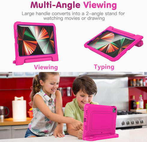 Kids Case for 10.9 inch iPad Air 5th/4th Generation, iPad Pro 11 3rd/2nd/1st Generation with Built-in Screen Protector