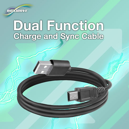 BoxWave Cable - Compatible with Garmin zumo XT, Durable DirectSync Charge and Sync Cable