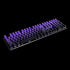 YMDK Double Shot 108 Dyed PBT Shine Through OEM Profile Keycap for MX Switches Mechanical Keyboard (Purple Gradient)