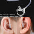 HYS Clear Soft Earmold Replacement Ear Pieces for Transparent Air Acoustic Security Radio Surveillance Headset