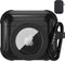 Valkit Compatible AirPods 3 Case and AirTags Case Cover, 2 in 1 Rugged Protective Case with Keychain, Black
