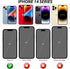 WallSkiN Case for iPhone 14 (6.1") with Camera & Screen Protectors, Heavy Duty Military Grade Drop Protection