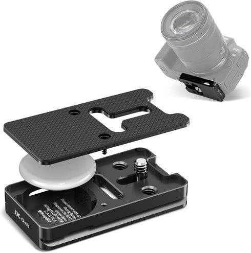 Quick Release Plate for AirTag - Metal Camera Mount Adapter for Tripod Compatible with Canon, Sony, Nikon