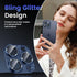 Tensea for iPhone 15 Pro/iPhone 15 Pro Max Camera Lens Protector, Bling Tempered Glass Cover Camera Screen Protector with Metal Ring Protector, Case Friendly for iPhone 15 Pro/15 ProMax 2023