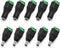 CHANZON 10Pcs Male and Female 5.5mm x 2.1mm 12V DC Power Jack Connector, 24V Socket for LED Light Strip CCTV Security