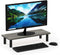 Furinno Turn-N-Tube Monitor Riser Stand, French Oak Grey/Black