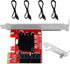PCIE 3.0 to 4-Ports SATA III Expansion Card for Desktop PCs, Plug and Play for Windows, MAC, Linux