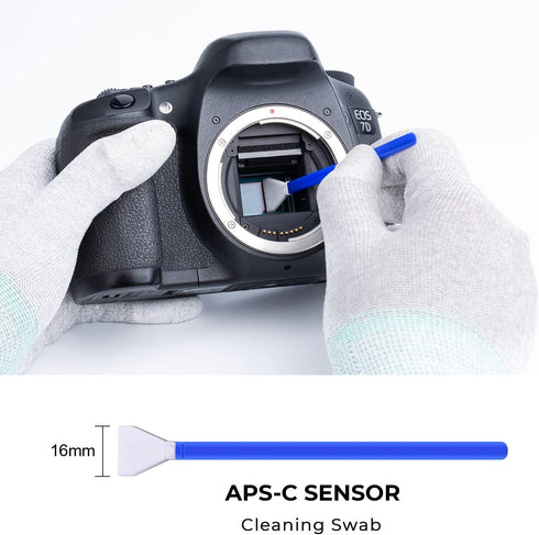 K&F Concept 16mm APS-C Sensor Cleaning Swab*10 + 20ml Sensor Cleaner for Nikon Sony Canon DSLR SLR Digital Camera