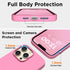 iPhone 13 Pro Max Case, Tender Pink Liquid Silicone, Slim Shockproof Design + 2X Screen Protectors, 6.7" Full Body