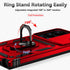 SunStory Military-Grade Full Body Protective Case for Samsung Galaxy S24 Ultra with Kickstand & Slide Camera Cover, Red