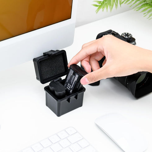 JJC Portable Camera Battery Memory Card Case, Organizer for Canon, Nikon, Sony Batteries & SD Cards