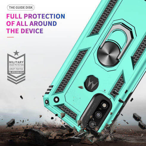LeYi Moto G Pure Phone Case, G Play 2023 Case with 2 Pcs Tempered Glass Protector, Mint