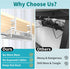 Under Desk Cable Management Tray, White No Drill Organizer with Clamp for Desk Wire Management and Accessories
