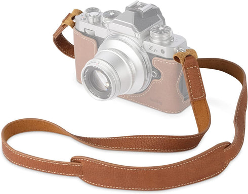 SMALLRIG Leather Camera Strap, Vintage Brown Genuine Leather Neck Shoulder Strap for Canon, Nikon, Pentax, Sony,