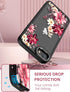 Dretal Case for iPhone SE 2022/2020, iPhone 8/7, Military Grade Drop Tested, Slim Flower Protective Cover, Safflower