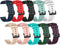 10 Pack Replacement Bands for Nerunsa P66D 1.85 inch P66 22mm Smart Watch, Compatible with NiUFFiT, Popglory