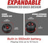 AYL Mini Speaker System - Portable Plug-in Speaker with 3.5mm Aux Input for Laptop, MP3, iPhone, iPad, Black