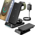 KPON 3 in 1 Charging Station for Samsung, Wireless Charger for Thick Cases,