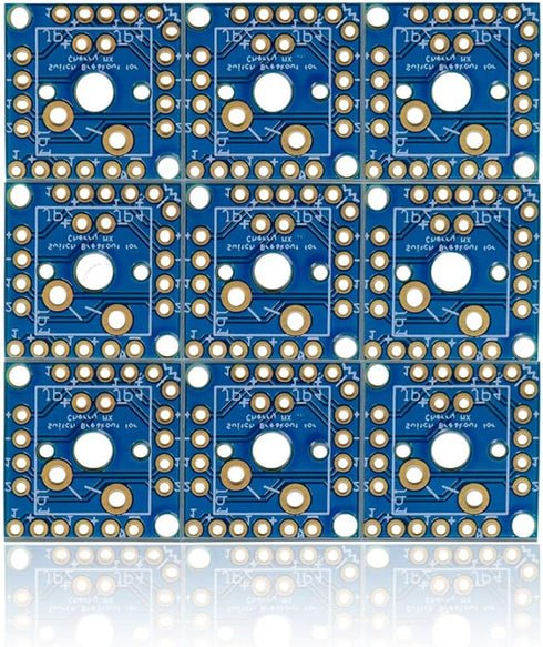 Key Switch Breakout Prototype PCB Board with 5 Pins Black Switches Key Click Compatible with Mechanical Keyboard