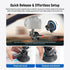 Neewer 3" Suction Cup Camera Mount Bracket with Ball Head, Quick Release Car Mount with Phone Holder