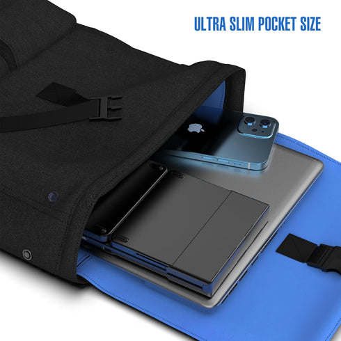 Foldable Travel Keyboard, Wireless Portable Folding Keyboard with Touchpad, Bluetooth for iPad, Tablet, Laptop,