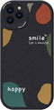 ZEZHOU iPhone 12 Pro Case, Cute Pattern Design for Women, Soft Lambskin TPU Rubber Shockproof Cover, 6.1 inch, Black