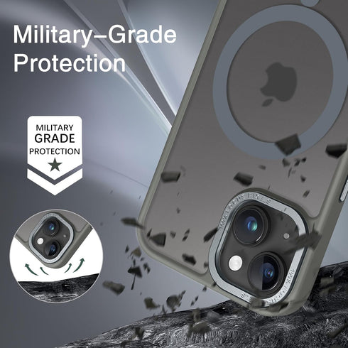BENTOBEN Magnetic Case for iPhone 13 & 14, Compatible with Magsafe, Slim Shockproof Protective Cover, Gray