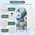 Jnbasdffb 6.6 Country Hydrangeas Flower Wedding Arch Cover,Stretchy Spandex Arch Backdrop Stand Covers FT,Blue White