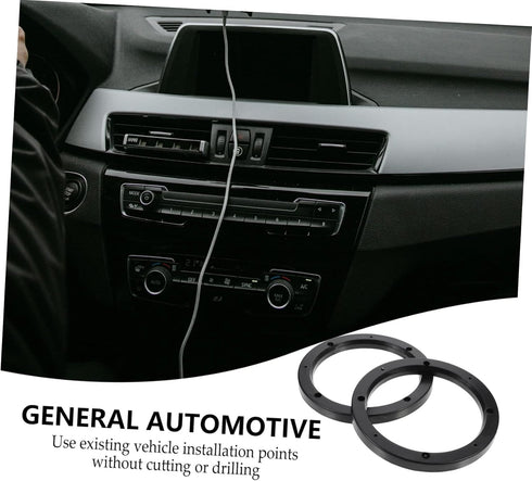 GLEAVI 2 Pairs Plastic Horn Gasket Speaker Spacers, Auto Speaker Adapter Ring Washers for Vehicles