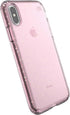 Speck Products PRESIDIO CLEAR + GLITTER Case for Apple iPhone XS/iPhone X, Bella Pink with Gold Glitter