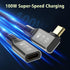 4 40Gbps, 90 8K 100W, 3/USB 4/3/Mac 2.6ft USB C Thunderbolt Extension Cable Right Angle Male to Famale Extender Cord