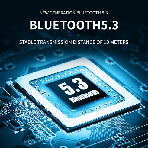 Open Ear Bluetooth 5.3 Headphones, Black Single Wireless Earbuds with Earhooks, Noise-Cancellation Stereo Sound, 36