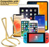 Cute Metal Gold Cell Phone Stand for Desk, Compatible with All Mobile Phones, iPhone, Switch, iPad