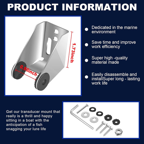 740162-1 MHX MXNT Metal Bracket, Transducer Mounting Bracket for Si G2N Transom Mounting Hardware Compatible